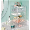 Bedroom | Beauty Organisers | Acrylic Drawers for Makeup Storage - Two Wide
